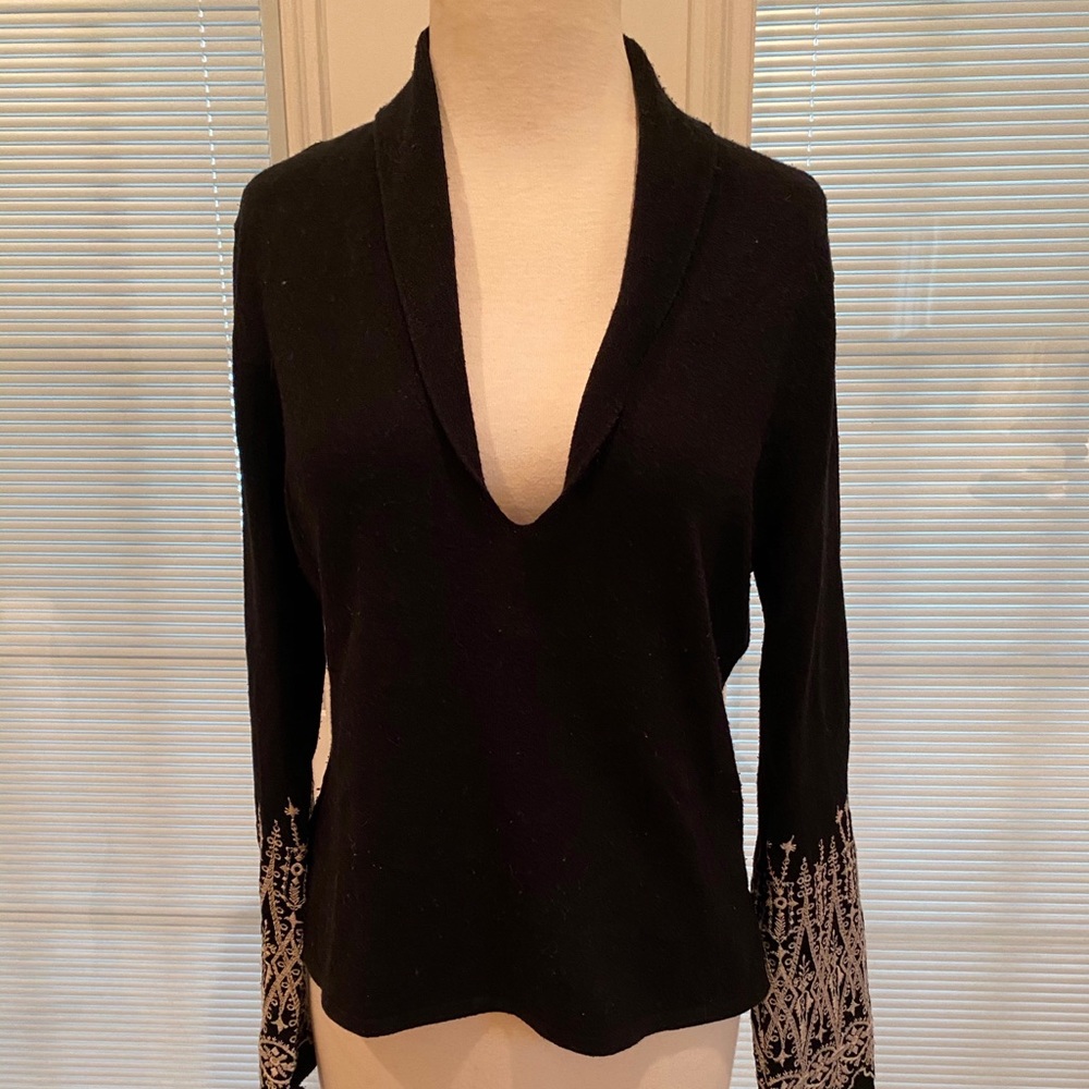 Flared Sleeve Sweater